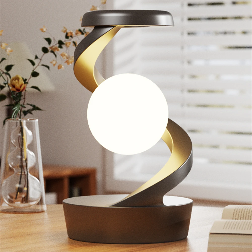 Floating cordless rotating table lamp (battery-operated) - Maison Déco Lumière