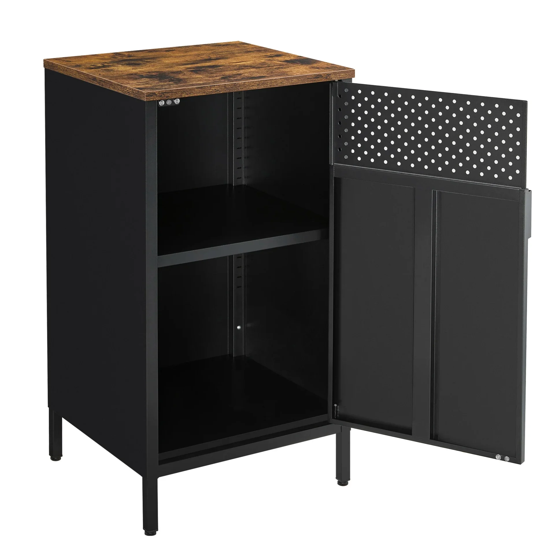 Black storage bedside table - Maison Déco Lumière