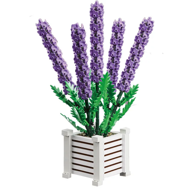 LEGO lavender pot - Maison Déco Lumière